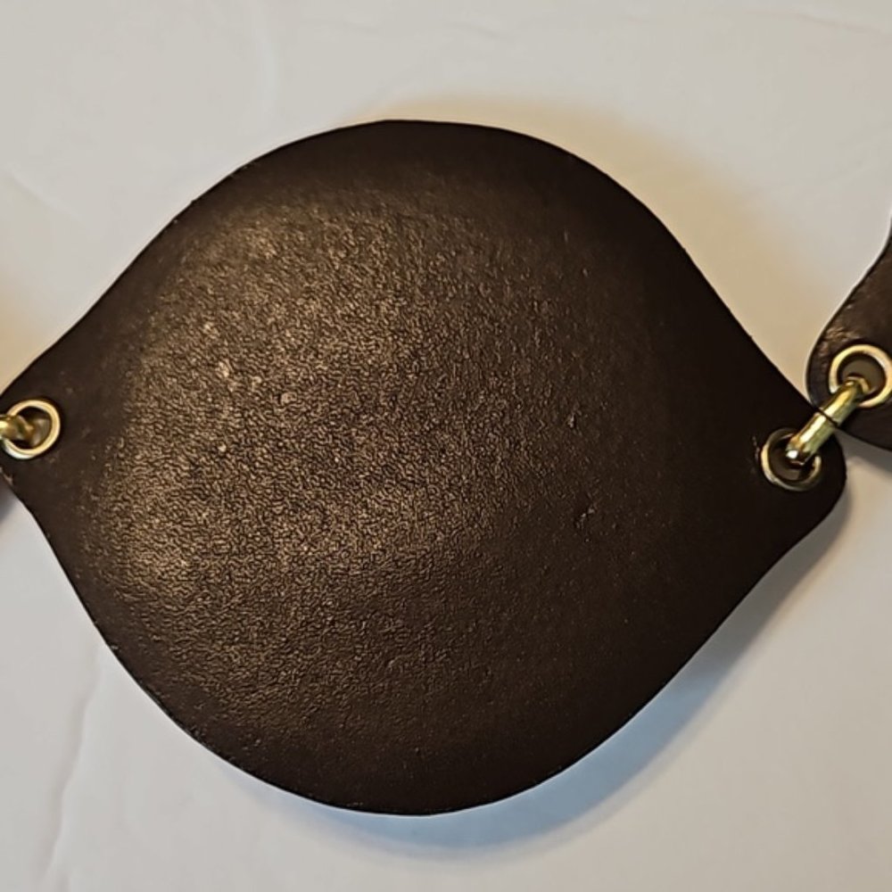 Chico's | NWT Women's Multi Avery Beaded Gold Chain Leather Belt Sz S/M - Picture 6 of 13